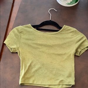 Green Crop Top